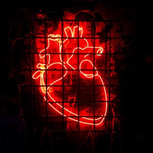 heart neon signage